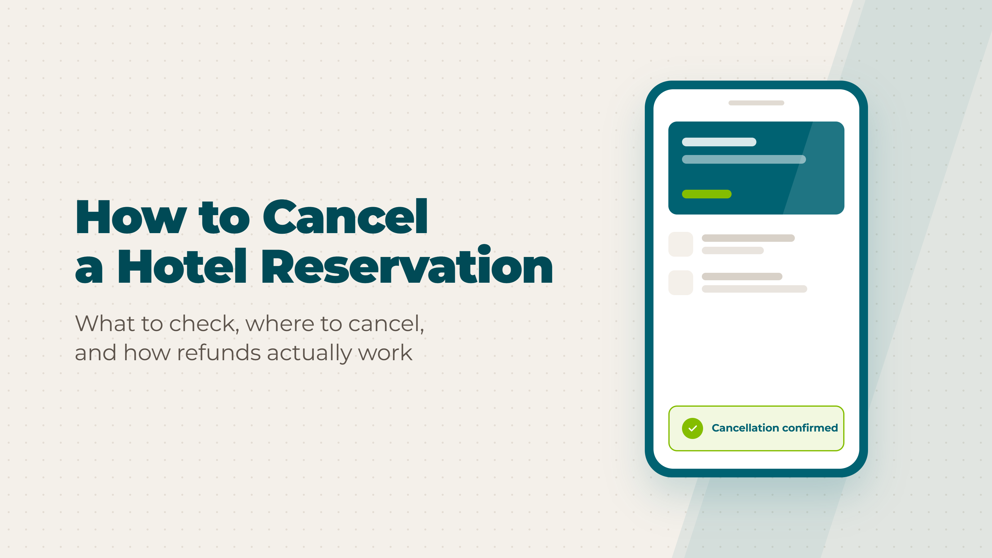 How to Cancel a Hotel Reservation (Policies & Refunds)