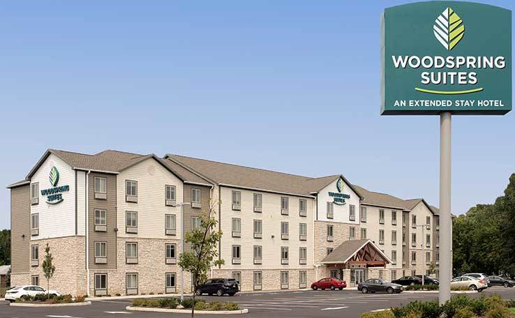 Extended Stay Hotel In Cherry Hill NJ WoodSpring Suites Cherry Hill   WoodSpring Suites Cherry Hill Extended Stay Hotel Exterior Day 2 738x456~800 