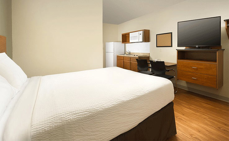 Extended Stay Hotel Room And Features Woodspring Suites